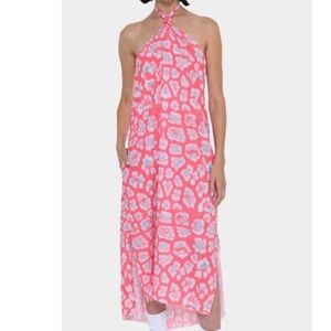 Baja East Wild Midi Dress Sunset Jaguar